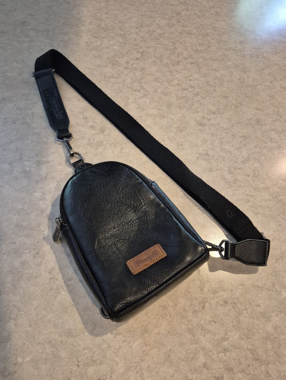 Wrangler Black Crossbody Sling Bag, Used Once Or Twice